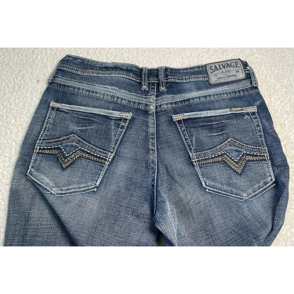 Buckle Salvage Anarchy Straight 33L X 33 Regular Fit Denim Jeans Mens  Moto